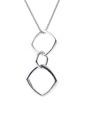 TIFFANY & CO Sterling
Silver Frank Gehry Triple
Torque Pendant and 18 inch Chain